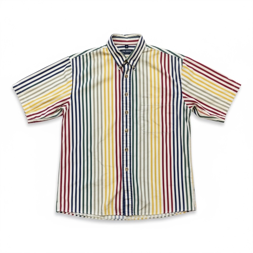 Van Heusen Women’s Striped Shirt - Red, Blue, Yellow - Picture 2 of 6